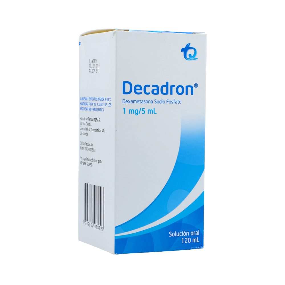 Decadron Jarabe 1 mg 5 ml Solución Oral 120 ml Cruz Verde