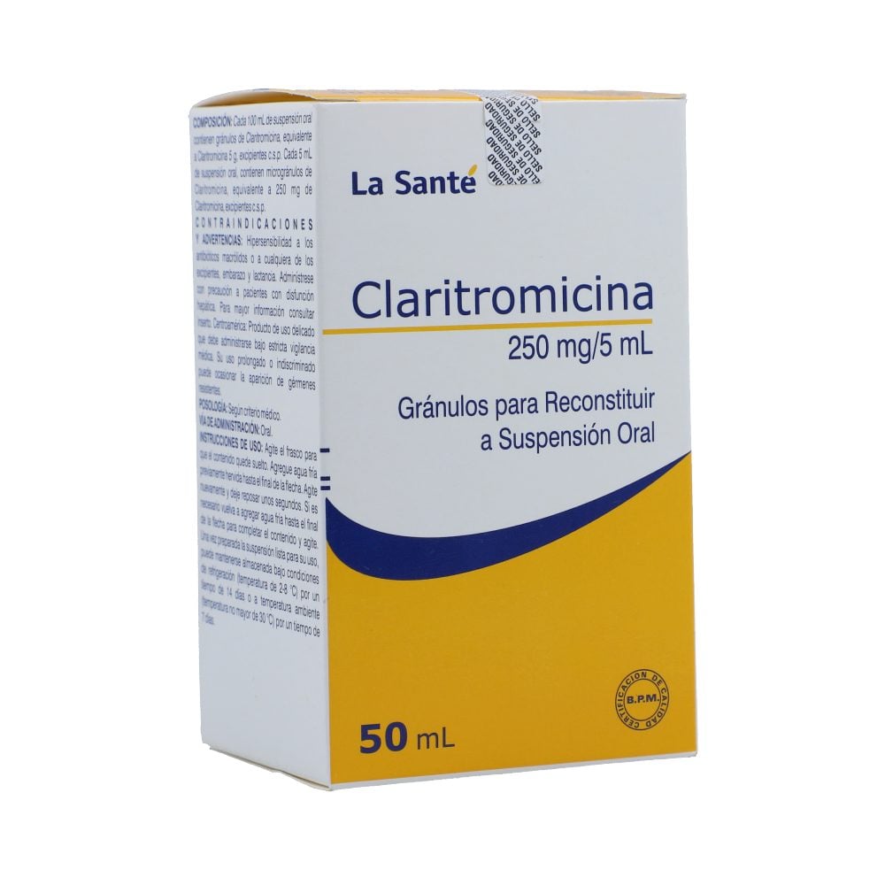 Claritromicina Mg Ml Gr Nulos Ml Cruz Verde