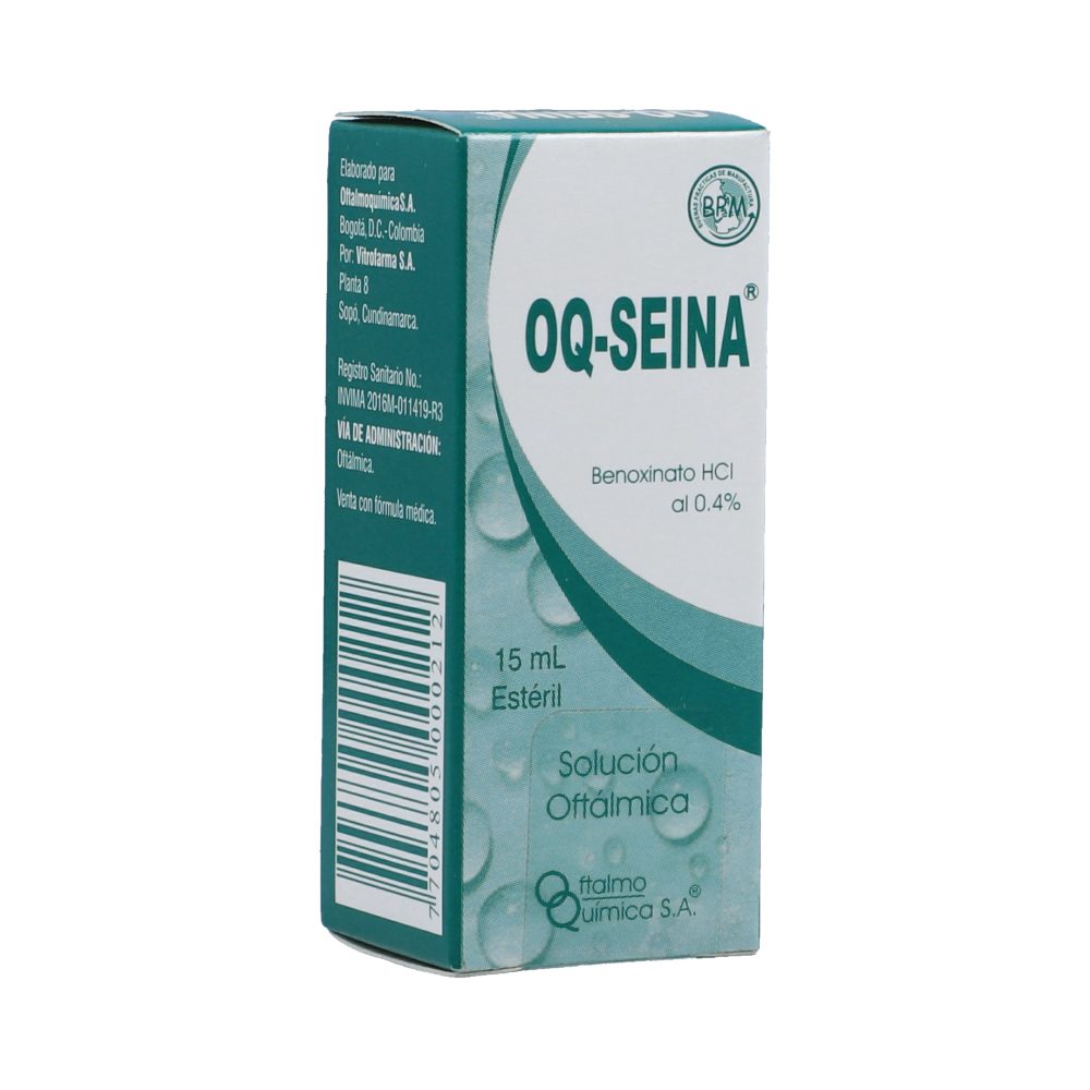 Oq Seina 0 004 Solución Oftalmica Frasco X 15 mL Cruz Verde