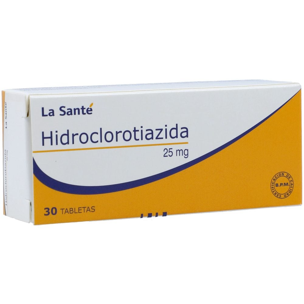 Hidroclorotiazida Tabletas 25Mg Caja X 30 Cruz Verde