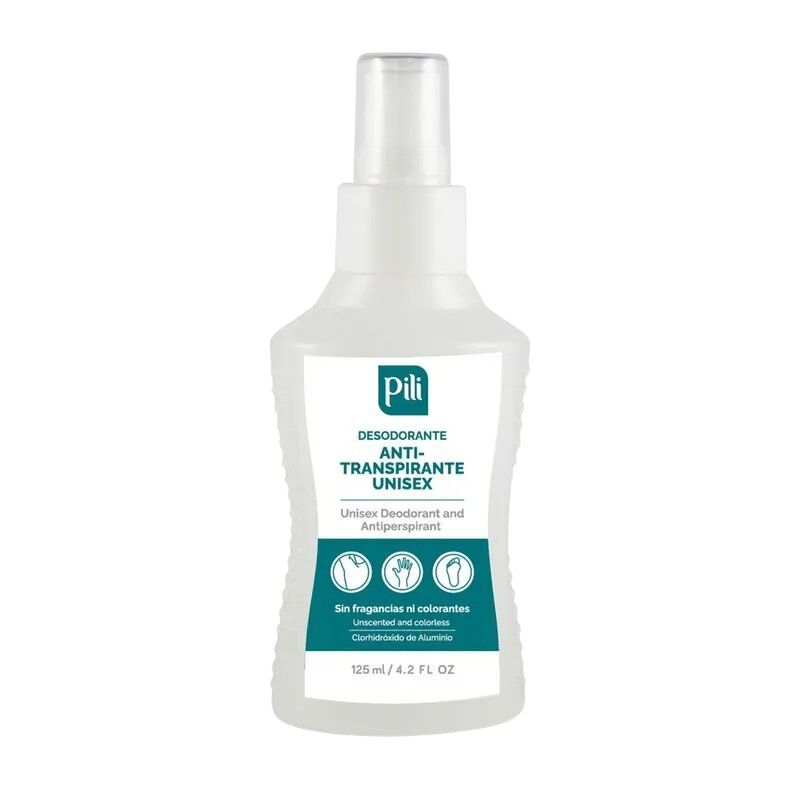 Desodorante Pili Antitranspirante Unisex Frasco Por 125Ml Spray