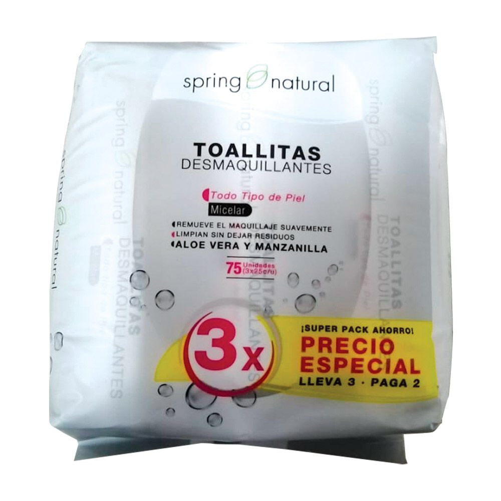 Promo-Toallitas-Desmaquillantes-Spring-Natural-Todo-Tipo-De-Piel---Paquete-X-1-imagen