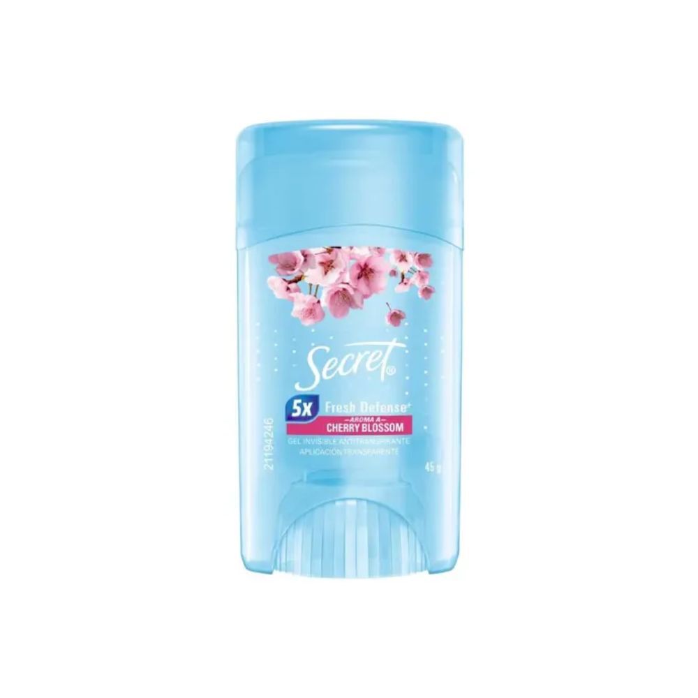 Desodorante Secret Cherry Blossom Gel Invisible Barra X 45Gr