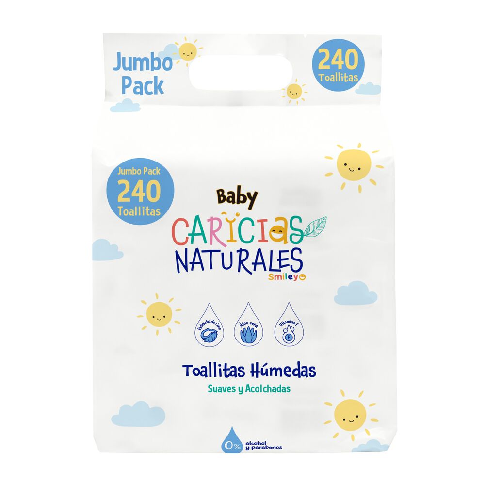 Promo-Toallitas-Humedas-Baby-Caricias-Naturales-Smiley-Jumbo-Pack-Paq-X-3-Bol-X-80-imagen