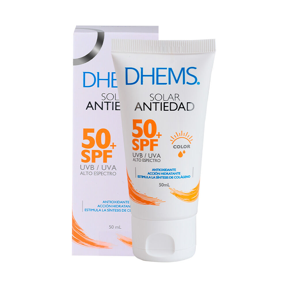 Protector Solar Dhems Antiedad Spf50+ Color Tubo X 50Ml