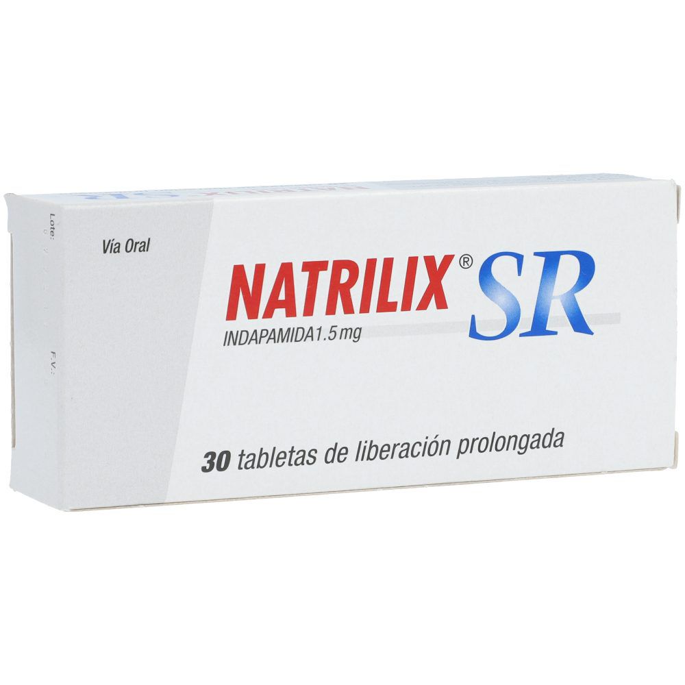 Natrilix Sr 1.5Mg Caja X 30 Tabletas Liberación Prolongada