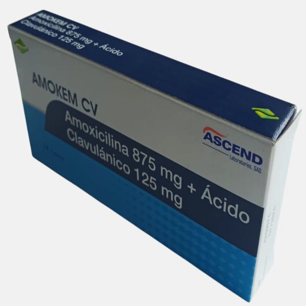 Amokem-Cv-(875+125)Mg-Tabletas-Recubiertas-Caja-Por-14-imagen