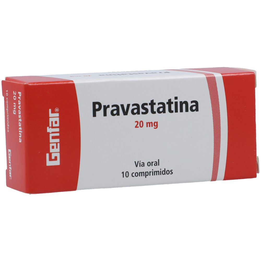Pravastatina Genfar 20Mg Caja X 10 Tabletas