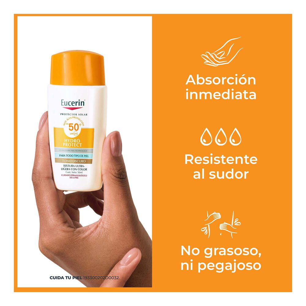 Protector-Solar-Facial-Eucerin-Hydro-Fluid-Tono-Oscuro-Fps-50+-Frasco-50-Ml-imagen-2
