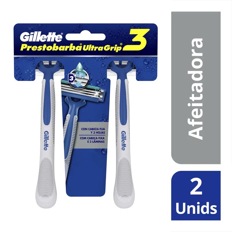Prestobarba Gillette Ultra Grip 3 Paquete Por 2