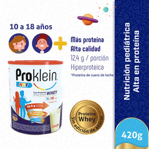 Proklein-Net-Alimento-Para-Propósitos-Médicos-Especiales,-Para-Dar-Soporte-Nutricional-Edad-4-A-18-Años--Crema-De-Vainilla-Tar-X-420Gr-imagen