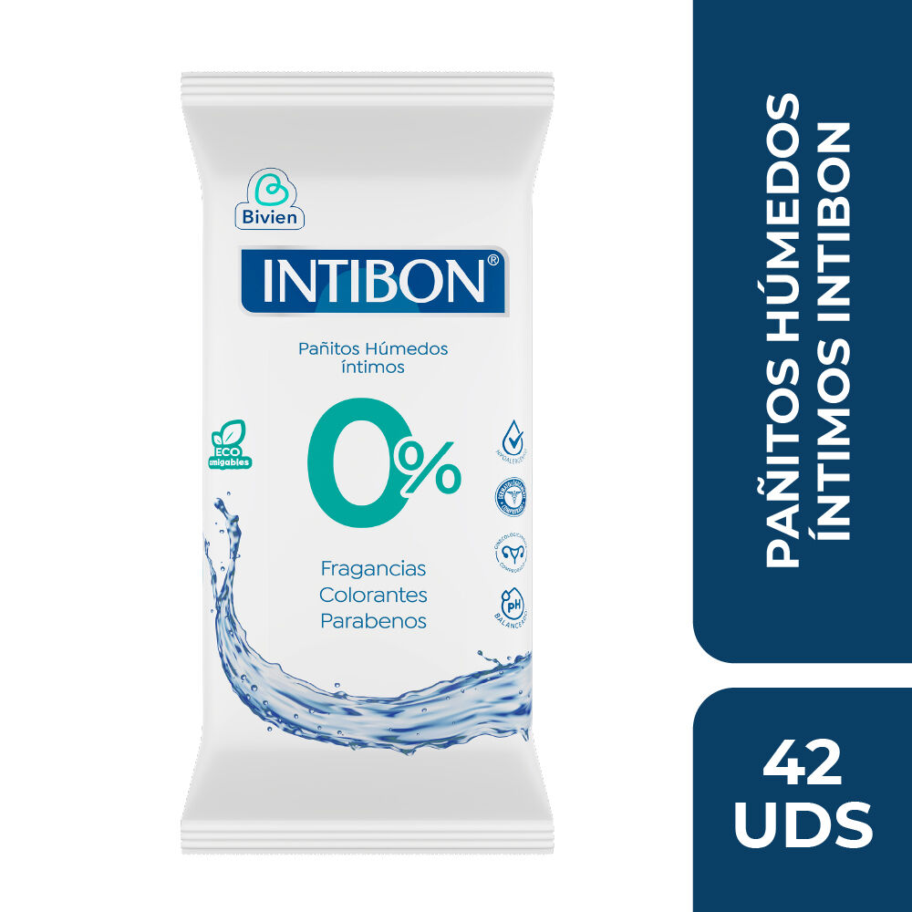 Panitos Humedos Intimos 0% Intibon Paq X 42