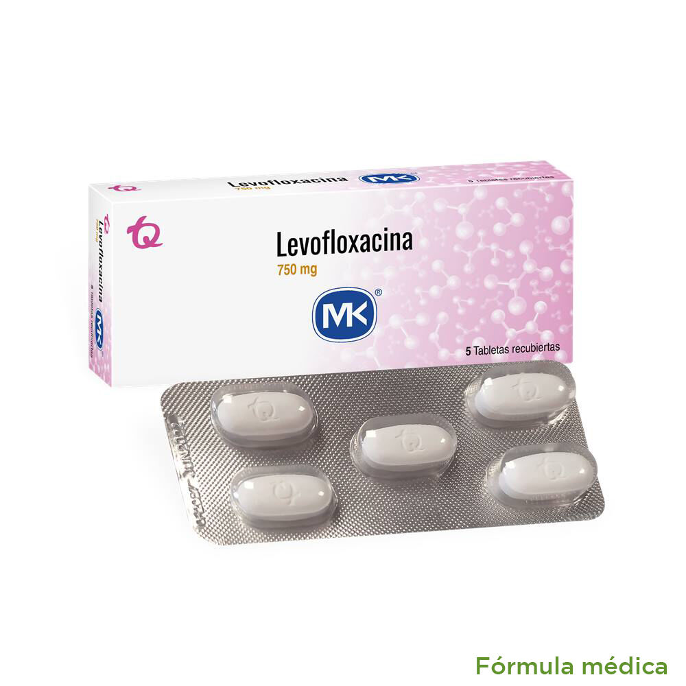 Levofloxacino 750Mg Tabletas Recubiertas Caja X 5 Mk