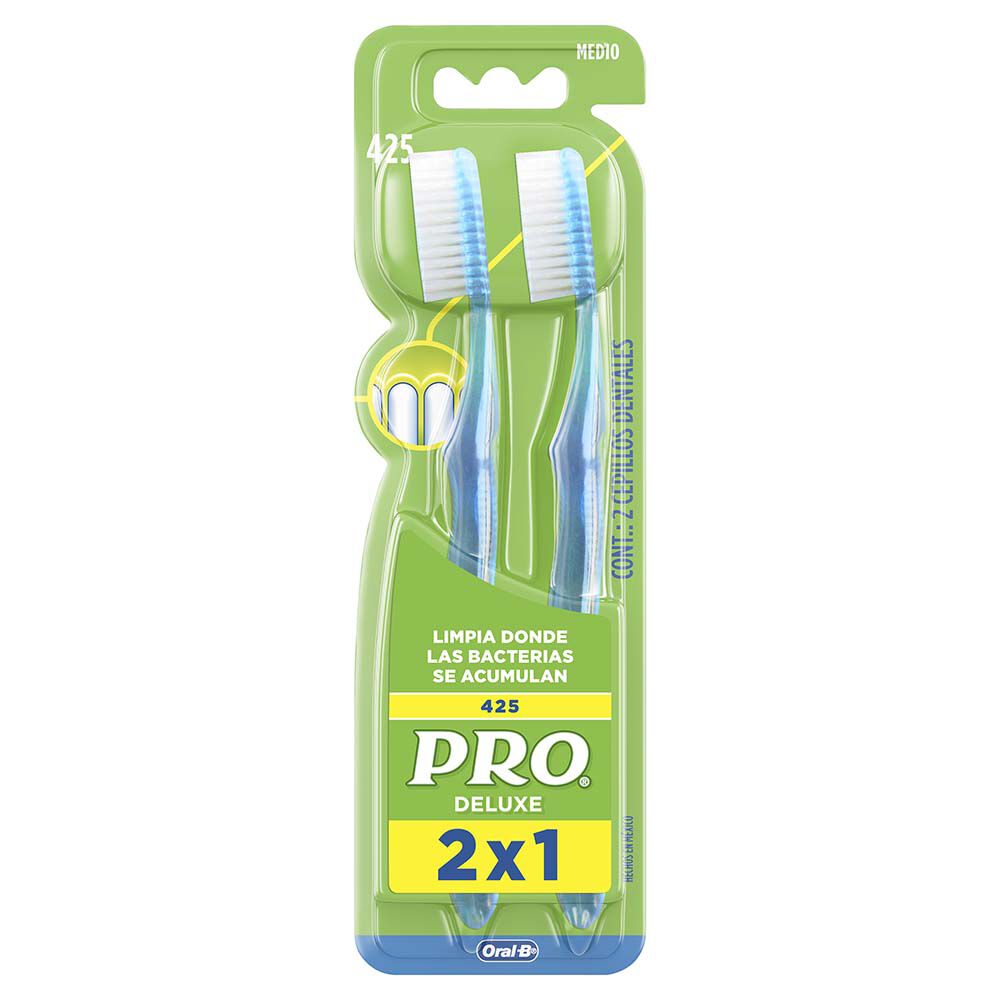 Pro-Deluxe-425-Med-2X1-Cepillo-dental-Paquete-imagen-4