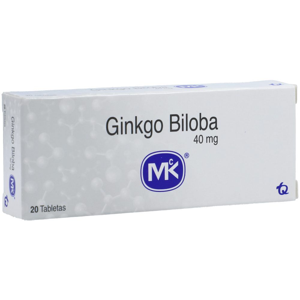 Ginkgo Biloba Mk 40 Mg Caja X 20 Tabletas