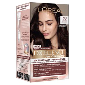 Tinte-Capilar-Loreal-Paris-Excellence-Sin-Amoniaco-Tubo-por-45Gr-3U-Castano-Oscuro-Universal-imagen