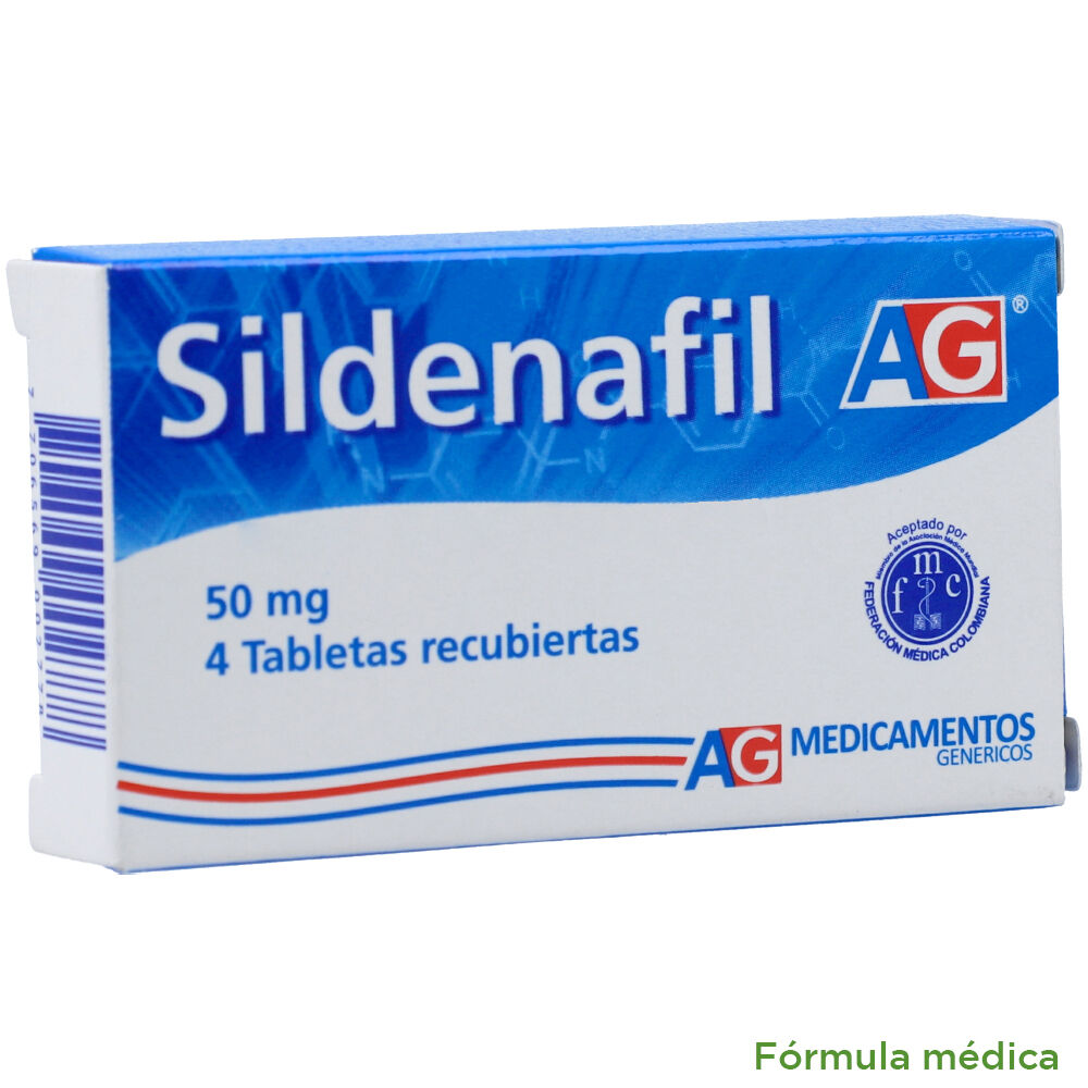 Sildenafil Tabletas Recubiertas 50Mg Caja X 4