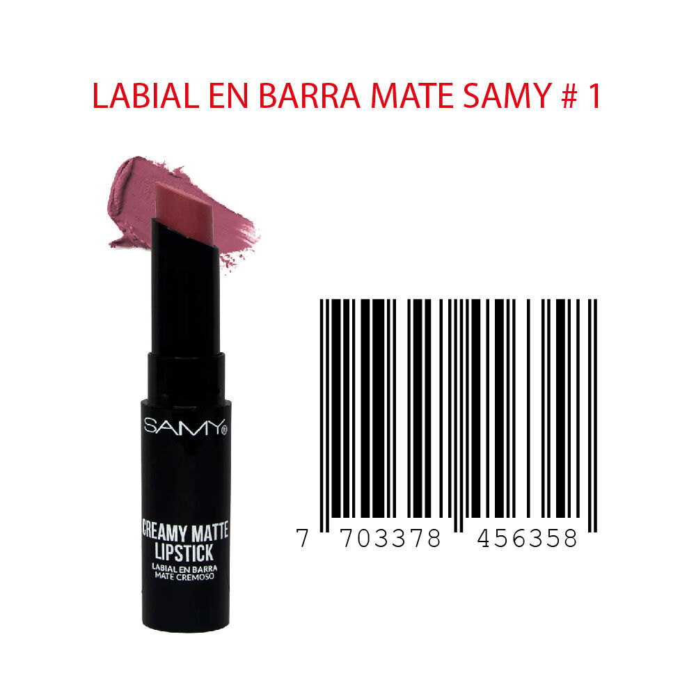 Labial-Samy-N-1-Mate-Cremoso-Barra-X-3Gr-imagen-3