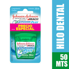 Seda-Dental-Menta-Johnson-&-Johnson-Reach-Expansion-Plus-Caja-X-50Mts-Pague-35-Lleve-50Mts-imagen