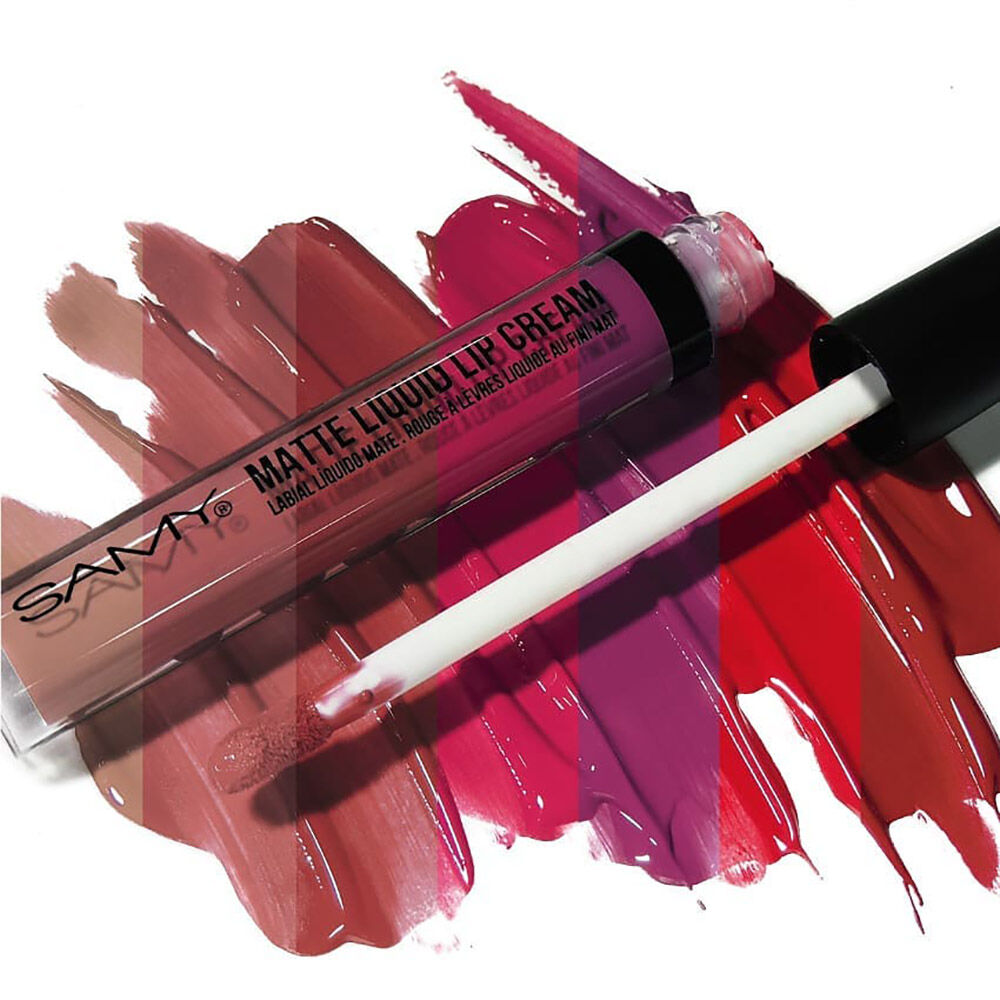 Labial-Liquido-Mate-Alta-Cobertura-Samy-Frasco-X-4Ml-06.-Red-Velvet-imagen-2
