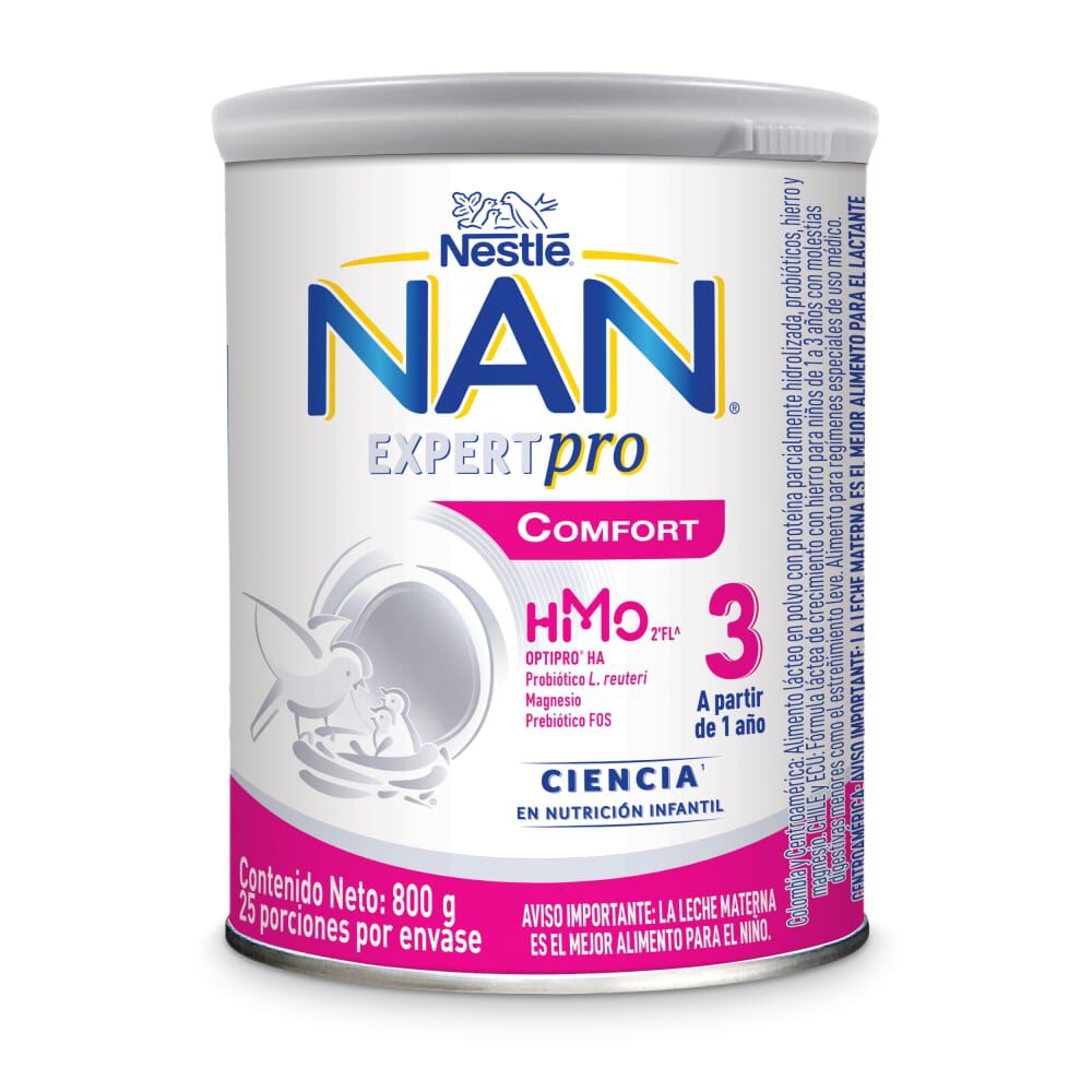 Nan 3 Nestle Comfort A Partir 1 Año Tarro X 800Gr