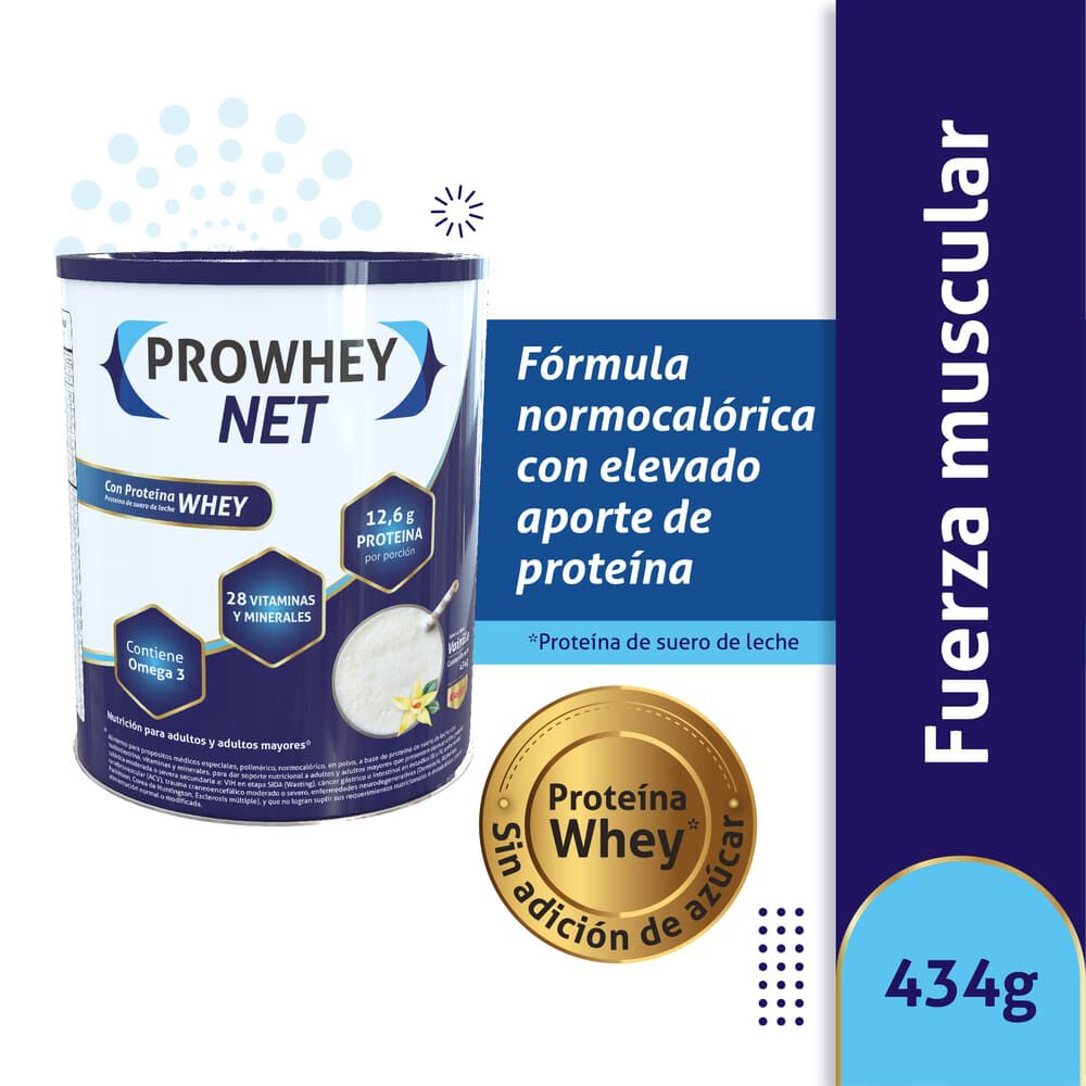 Prowhey Net Tarro X 434Gr Vainilla