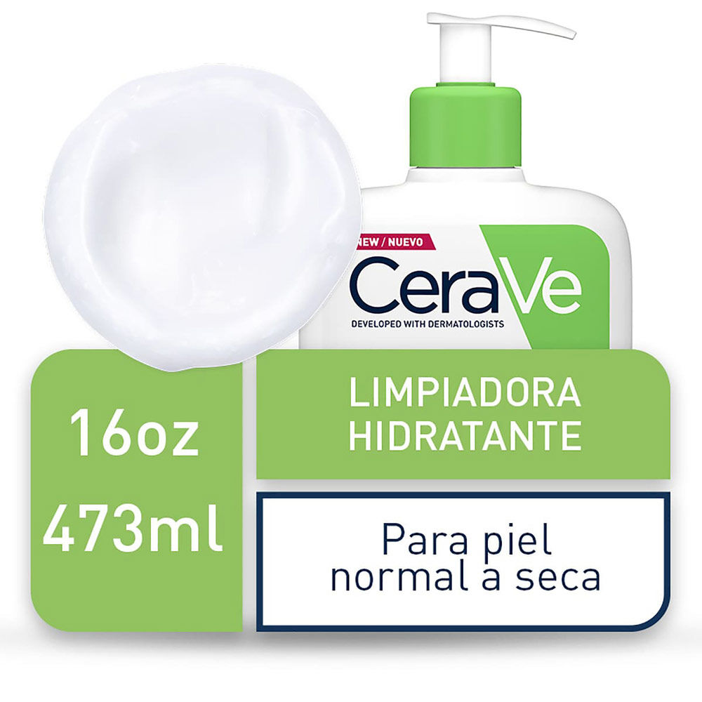 Cerave-Hydrating-Cleanser  Limpiadora-Hidratante-Frasco-X-473Ml-Para-Piel-Normal-A-Seca-imagen-3