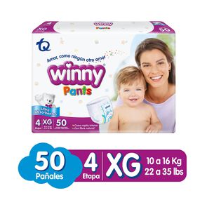 Pañales-Desechables-Winny-Pants-Con-Fibra-Natural-Paquete-X-50Und-Etapa-4-Xg-imagen