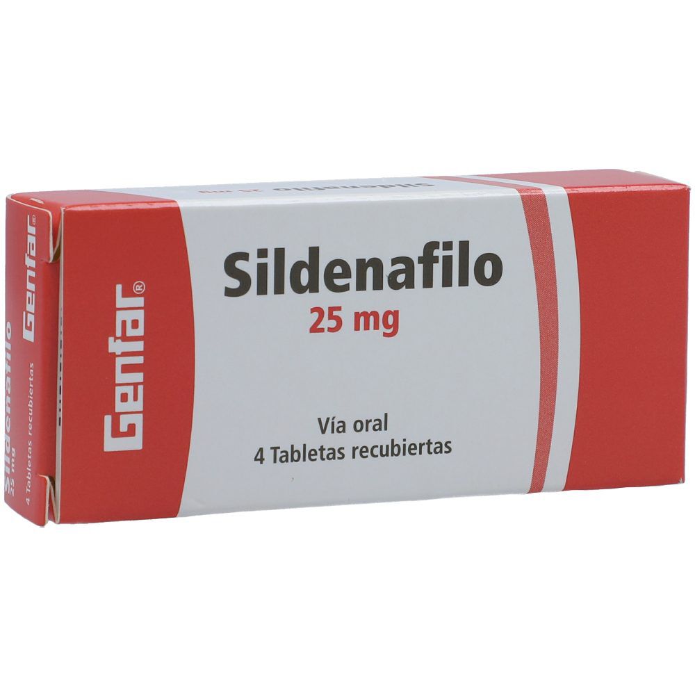 Sildenafil Tabletas 25Mg Caja X 4