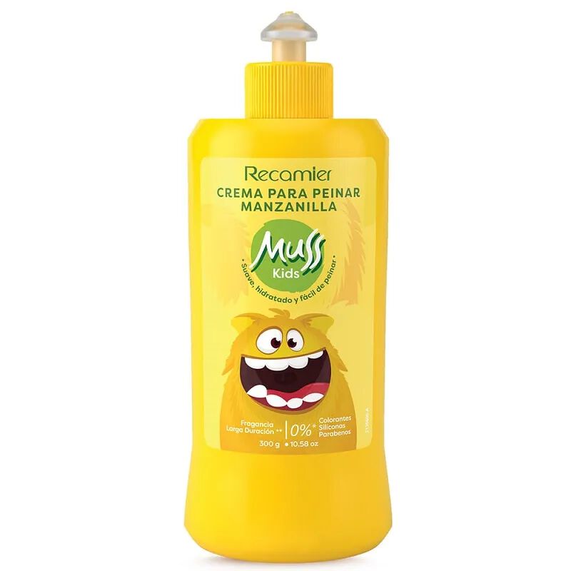 Crema Para Peinar Muss Kids Frasco Por 300Gr Manzanilla