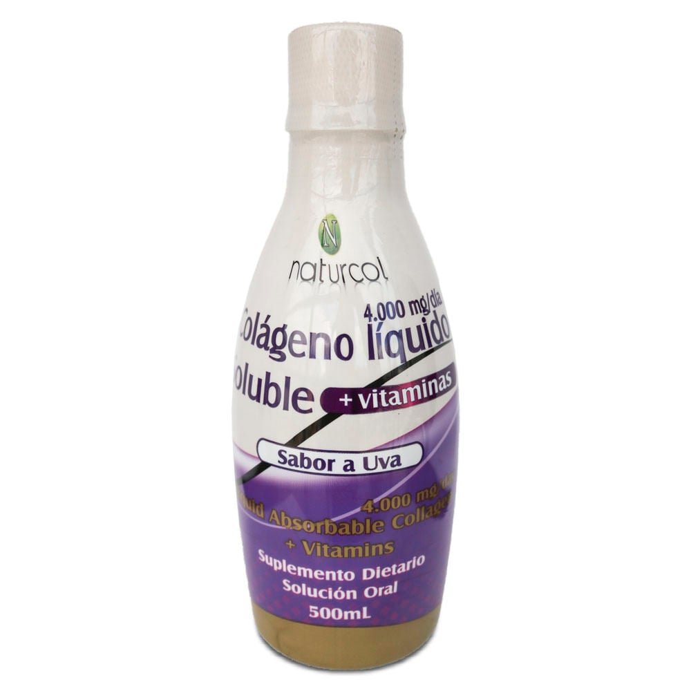Colágeno-Líquido-Naturcol-Soluble-+-Vitaminas-Uva-Frasco-X-500Ml-imagen-1