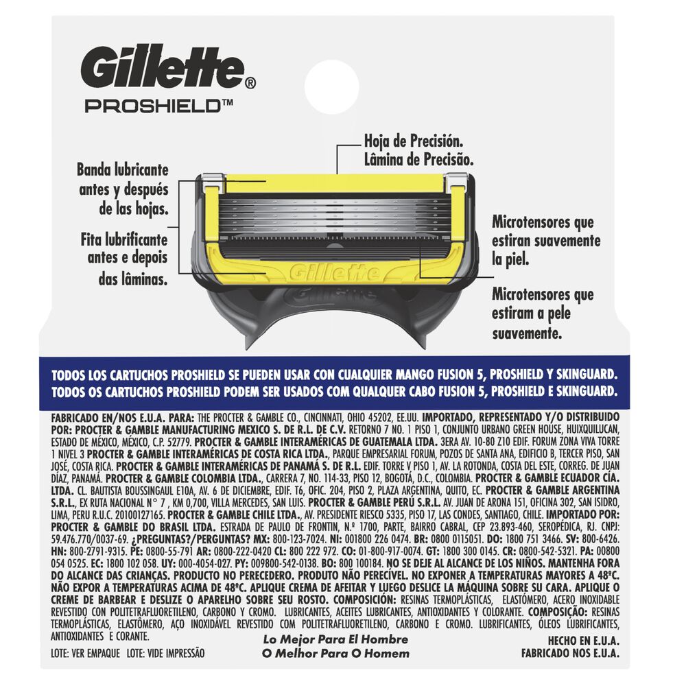 Repuesto-Cuchilla-Afeitar-Gillette-Sobre-X-2-Fusion5-Proshield-imagen-5