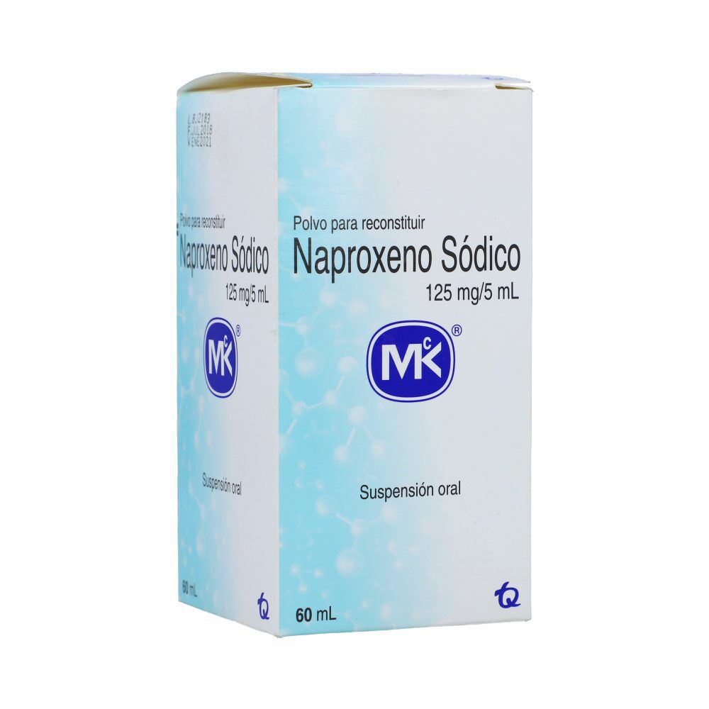 Naproxeno 125Mg/5mL Susp Oral Mk Frasco X 60mL