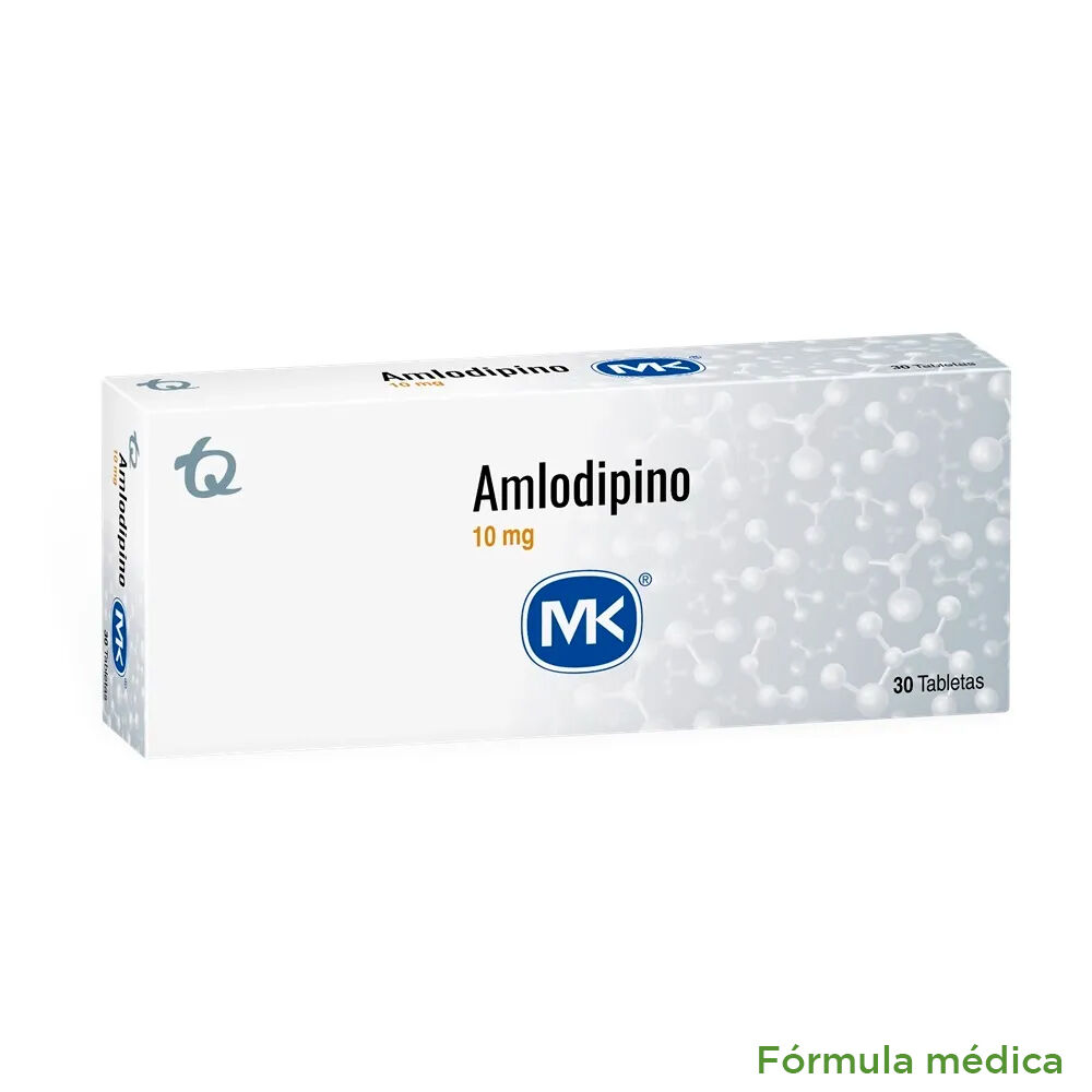 Amlodipino Mk 10Mg Caja X 30 Tabletas