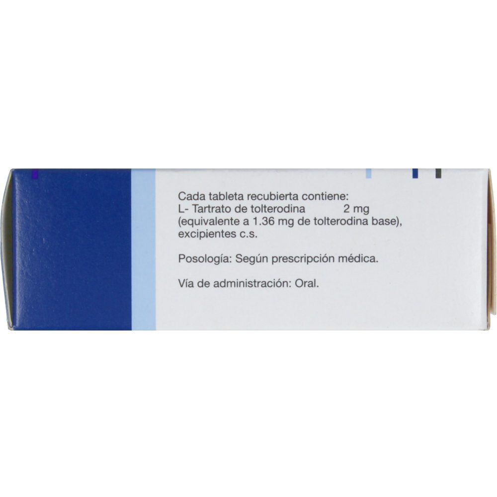 Detrusitol Tabletas Recubiertas 2Mg Caja X 28