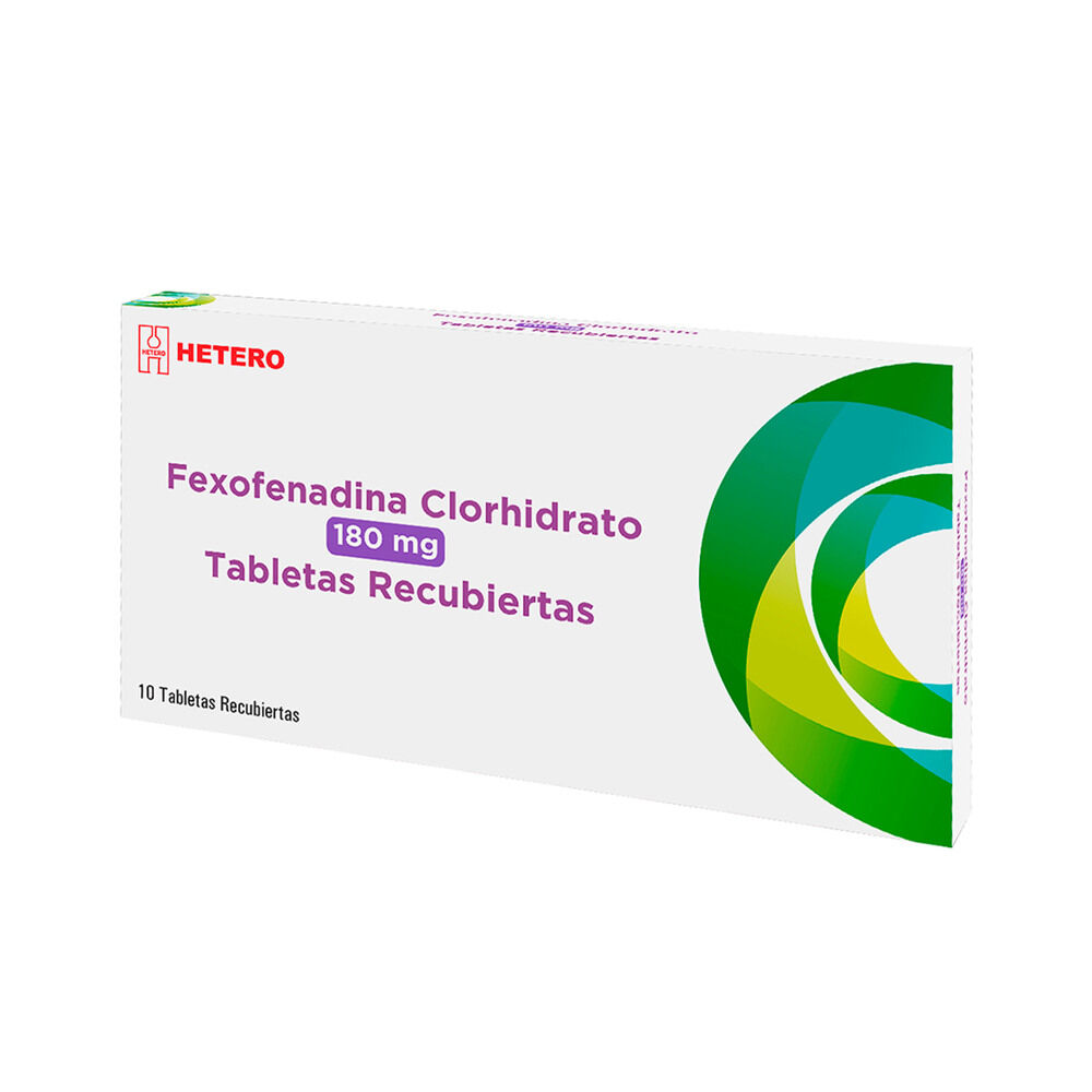 Fexofenadina 180Mg Tableta Recubierta Caja X 10 Hetero