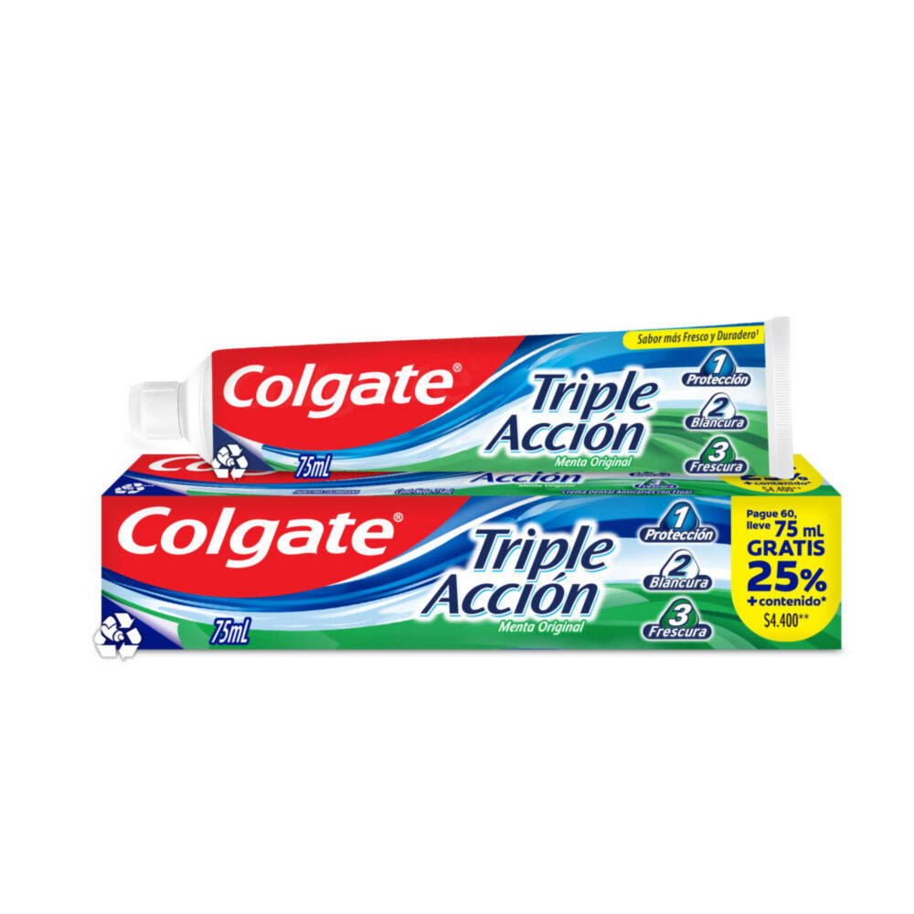 Crema Dental Colgate Triple Acción Original 75Ml