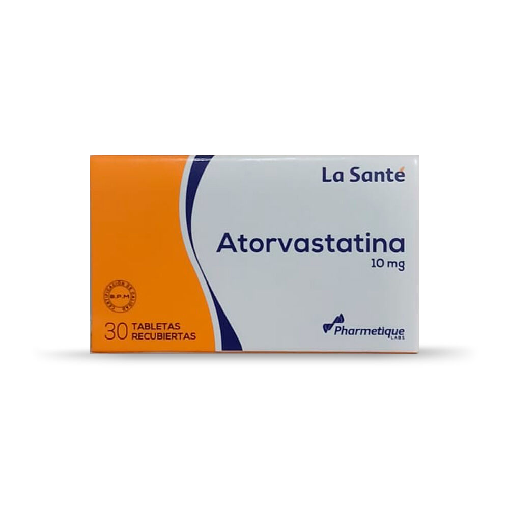 Atorvastatina 10Mg Tab Rec Caj X 30 La Sante