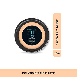 Polvo-Compacto-Maybelline-128-Fit-Me-Mate-Y-Sin-Poros-Lata-por-12Gr-Warm-Nude-imagen