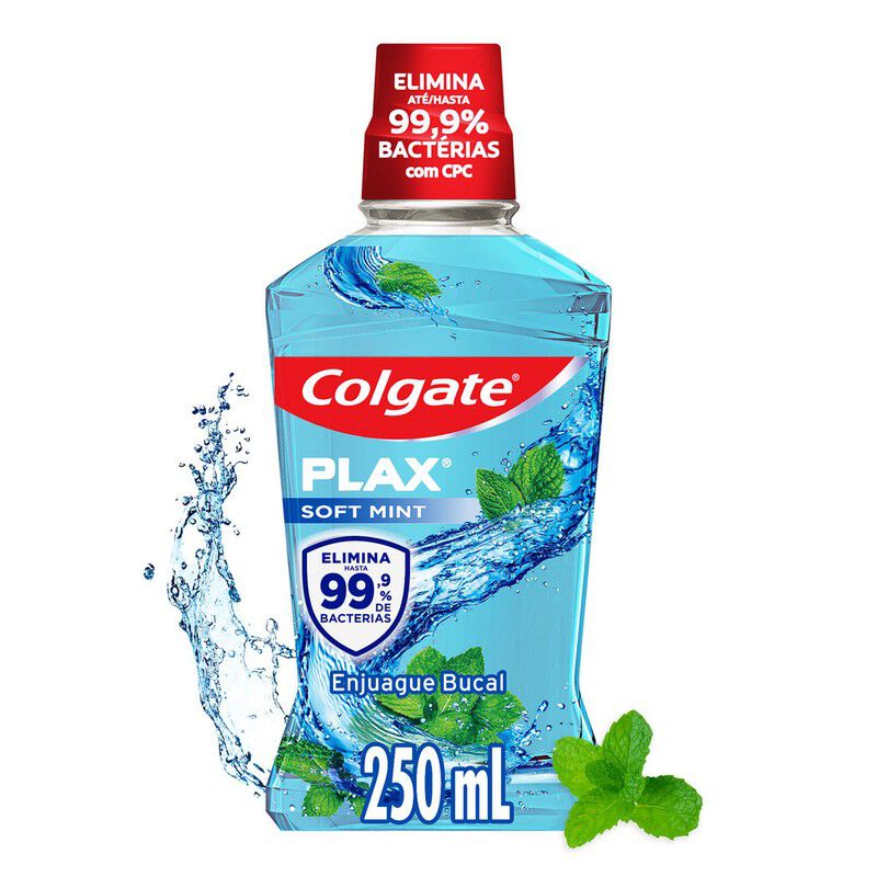 Enjuague Bucal Sin Alcohol Plax Frasco X 250 Ml
