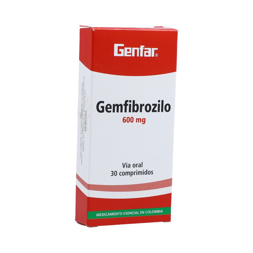 Gemfibrozilo Tabletas 600Mg Caja X 30