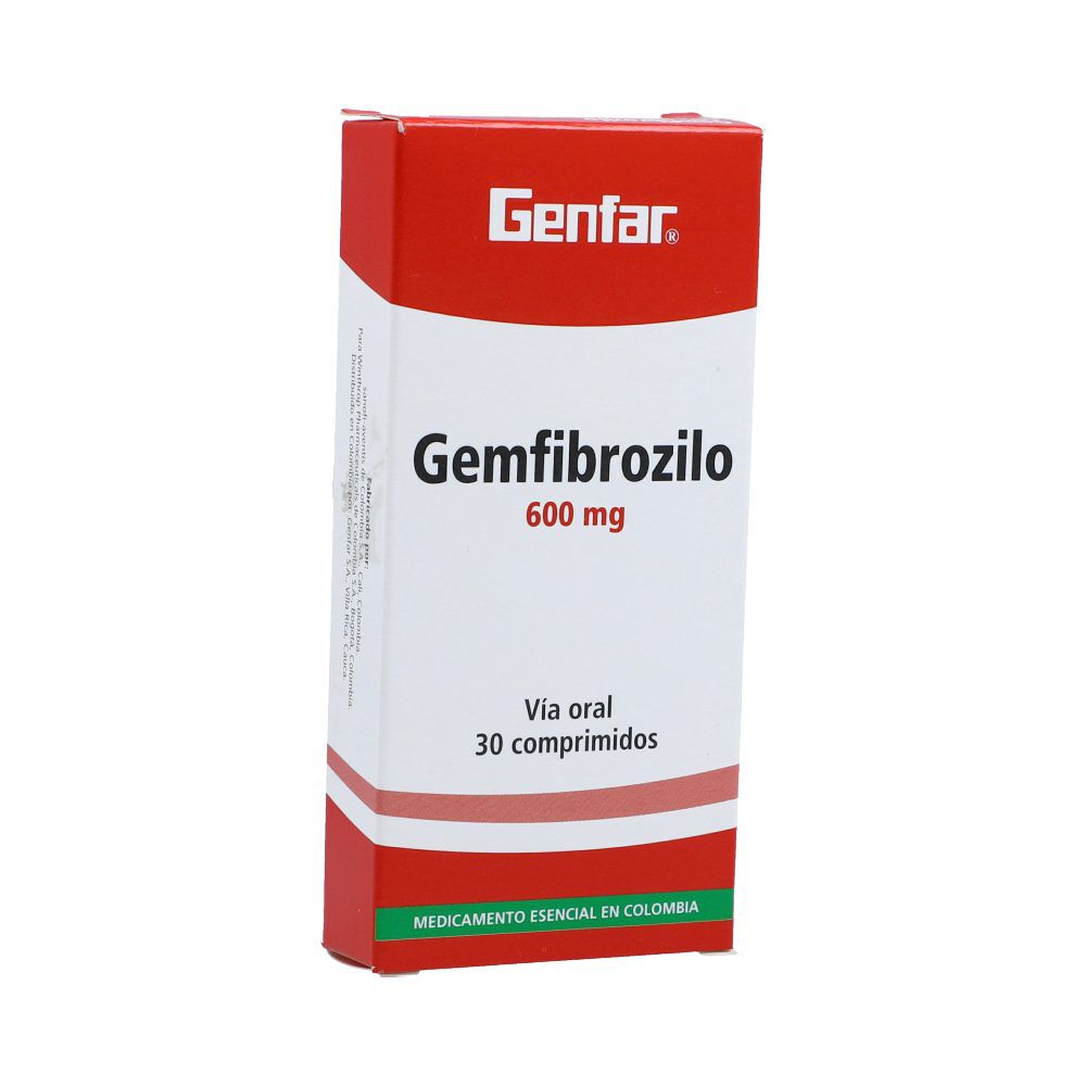 Gemfibrozilo Tabletas 600mg Caja X 30 8004