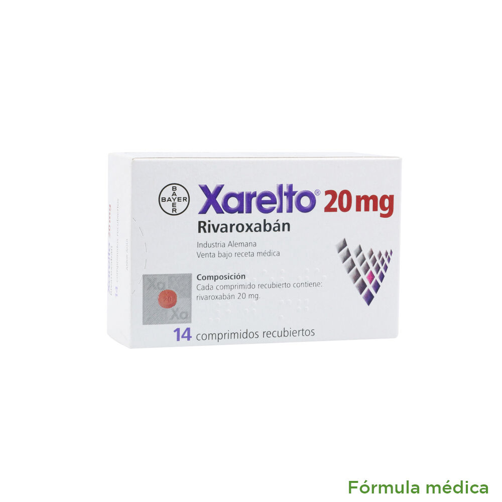 Xarelto Tabletas Recubiertas 20Mg Caja X 14