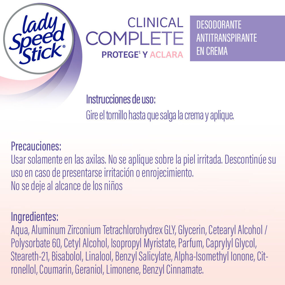 Desodorante-En-Crema-Lady-Speed-Stick-Clinical-Complete-96H-Protege-Y-Aclara-Tubo-X-100Gr-imagen-4