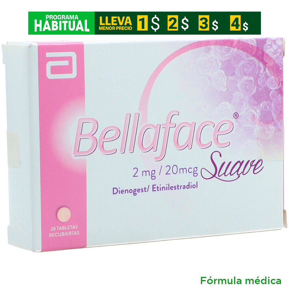 Bellaface-Suave-Caja-X-28-Tabletas-Recubiertas-imagen