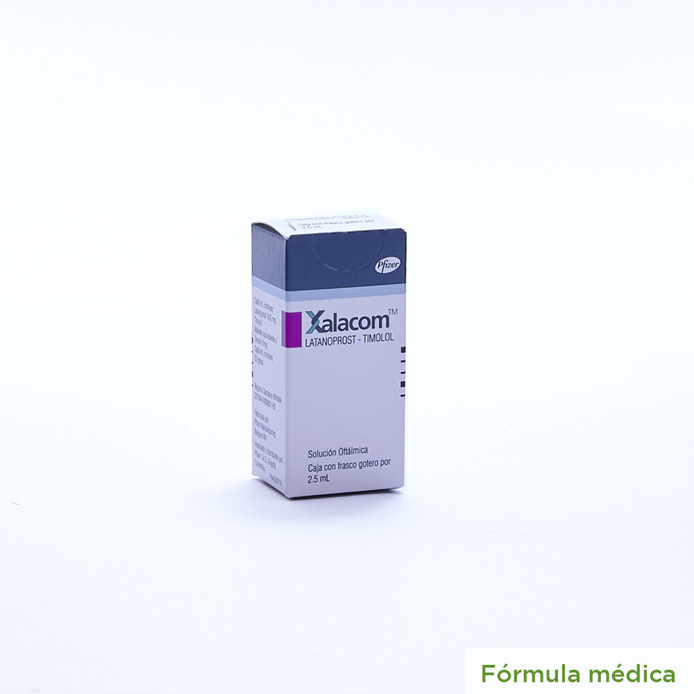 Xalacom (0.05+5)Mg/Ml(0.005+0.5)% Solucion Oftalmica Frasco X 2.5Ml