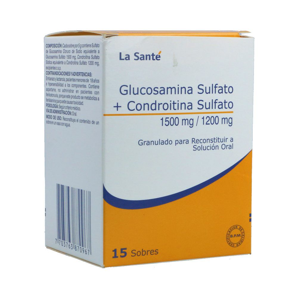 Glucosamina-Sulfato-1500Mg-+-Condroitina-Sulfato-1200Mg-Caja-X-15-Sobres-X-5Gr--imagen