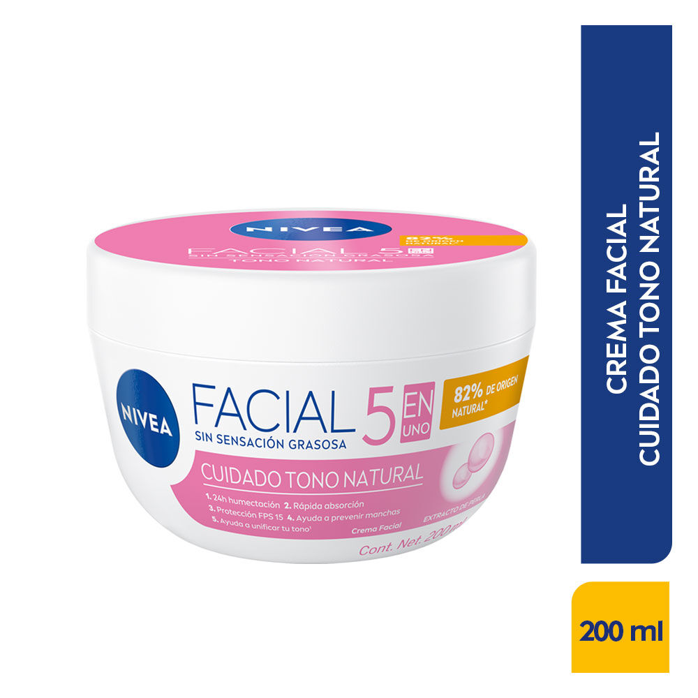 Crema-Facial-Nivea-Tono-Natural-5-En-1-Pote-200Ml-imagen-1