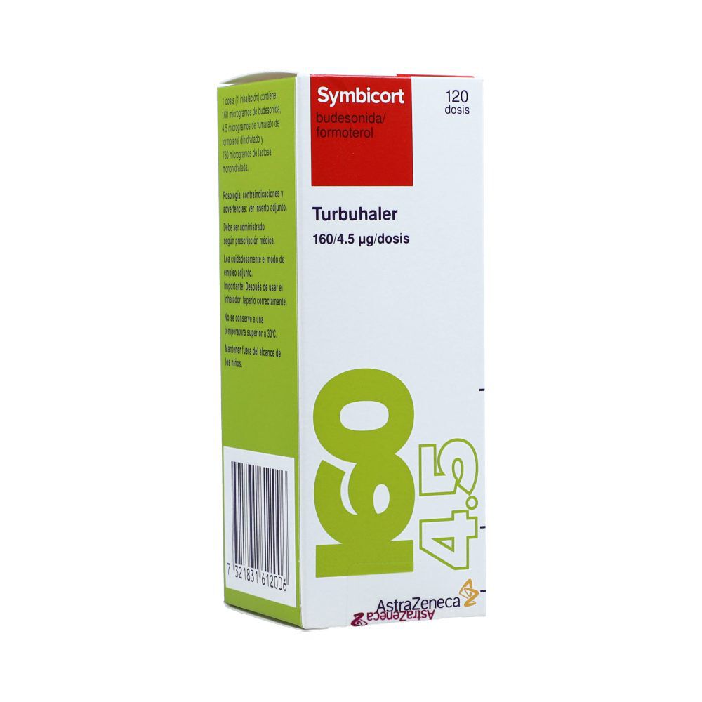 Symbicort Turbuhaler Polvo Inhalable (160Mcg+4.5Mcg) Frasco X 120 Dosis