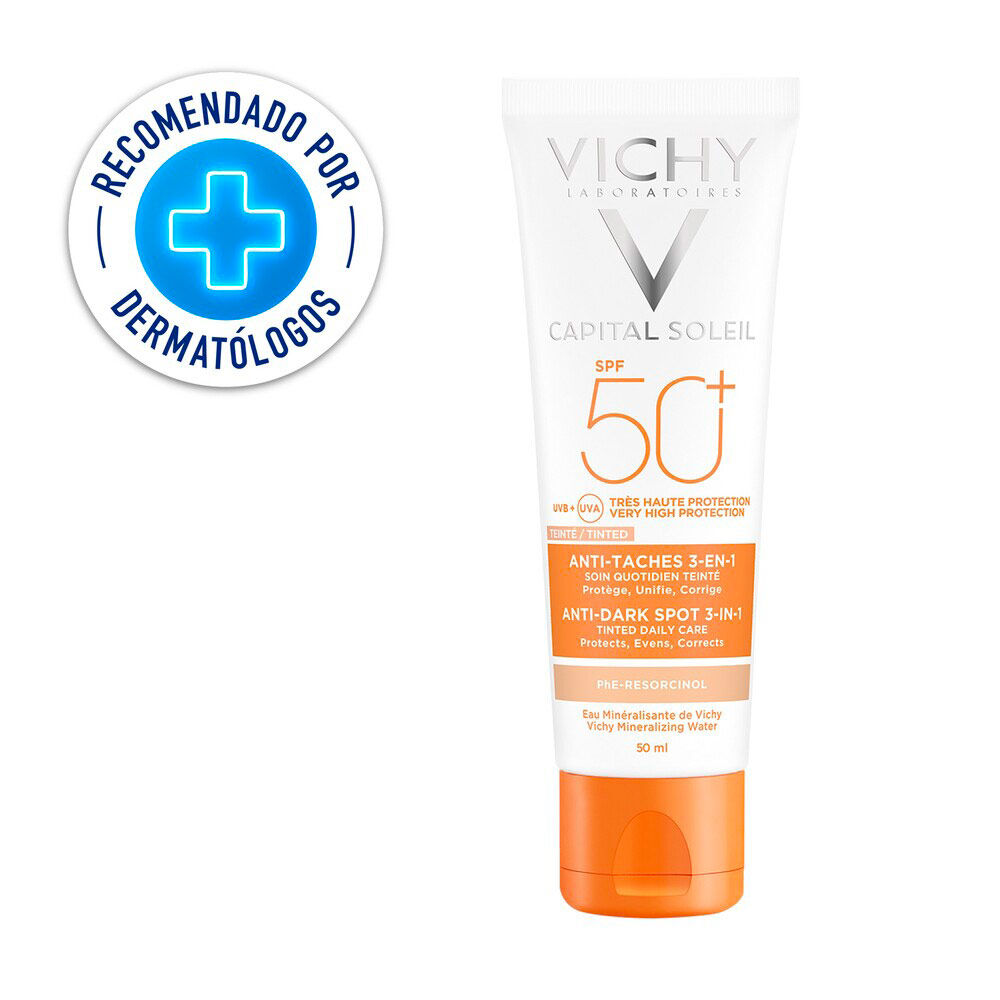 Protector-Solar-Ideal-Soleil-Vichy-Spf-50+-Antimanchas-Color-3-En-1Tubo-X-50mL-imagen-1
